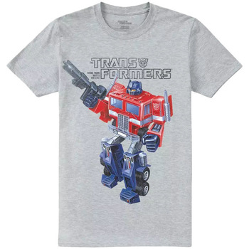 textil Herre Langærmede T-shirts Transformers  Grå