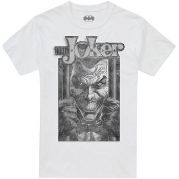 textil Herre Langærmede T-shirts The Joker  Hvid