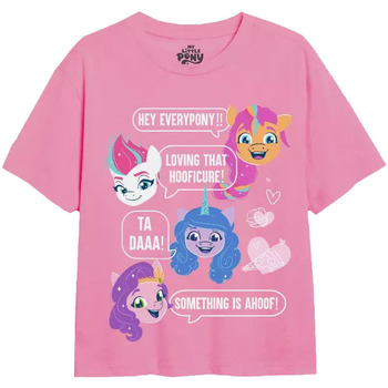 textil Pige Langærmede T-shirts My Little Pony  Rød
