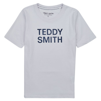 textil Dreng T-shirts m. korte ærmer Teddy Smith TICLASS 3 Hvid