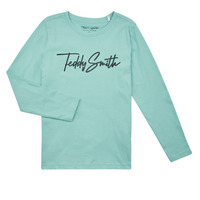 textil Dreng Langærmede T-shirts Teddy Smith T-EVAN ML JR Blå / Lys