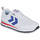 Sko Herre Lave sneakers hummel MONACO 86 PERFORATED Hvid / Blå / Rød