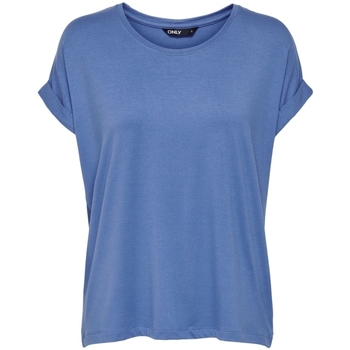 textil Dame Sweatshirts Only Noos Top Moster S/S - Blue Yonder Blå