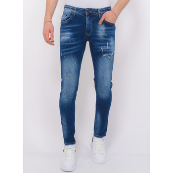 textil Herre Smalle jeans Local Fanatic 140587633 Blå