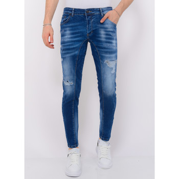 textil Herre Smalle jeans Local Fanatic 140590073 Blå