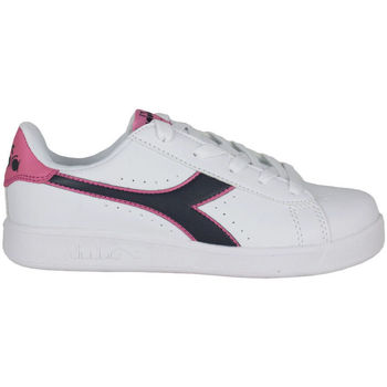 Sko Børn Sneakers Diadora 101.173323 01 C8593 White/Black iris/Pink pas Hvid
