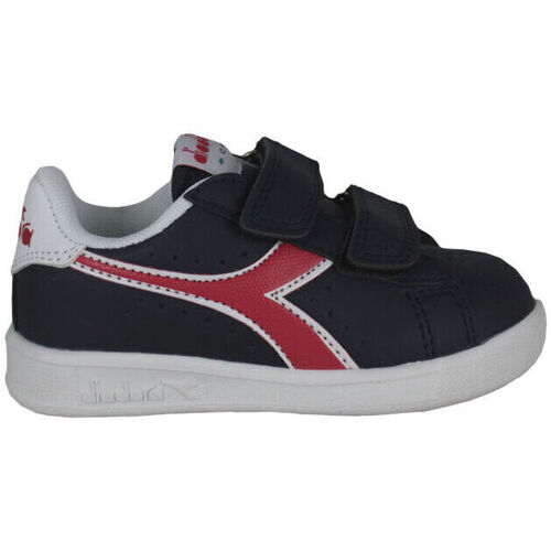 Sko Børn Sneakers Diadora 101.173339 01 C8594 Black iris/Poppy red/White Sort