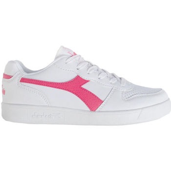 Sko Børn Sneakers Diadora 101.175781 01 C2322 White/Hot pink Pink