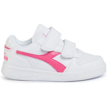 Sko Børn Sneakers Diadora 101.175783 01 C2322 White/Hot pink Pink