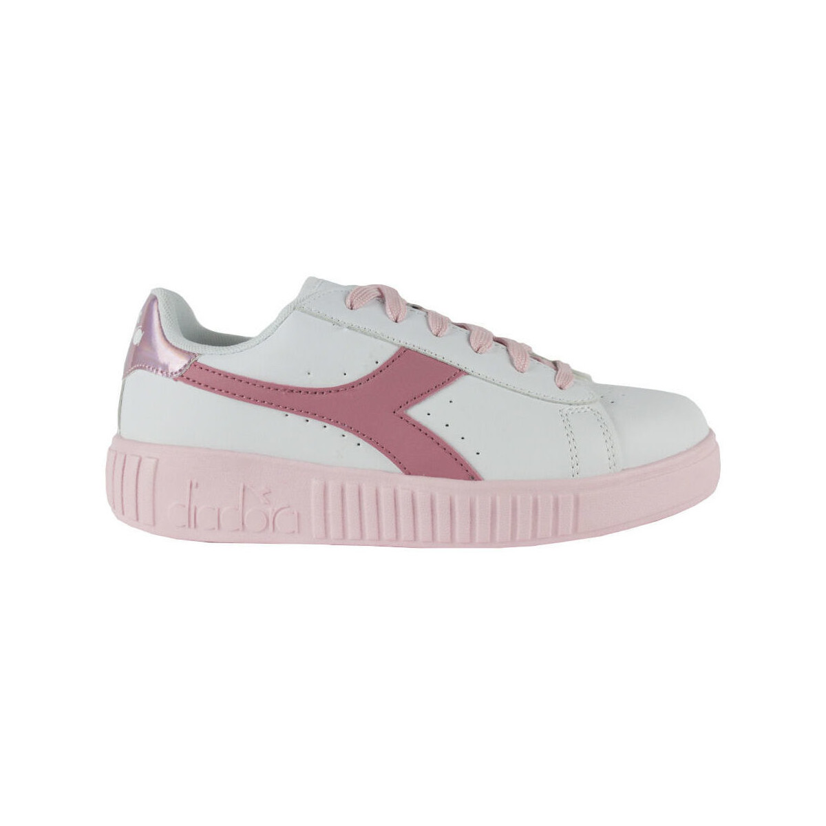 Sko Børn Sneakers Diadora 101.176595 01 C0237 White/Sweet pink Pink