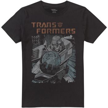 textil Herre Langærmede T-shirts Transformers  Sort