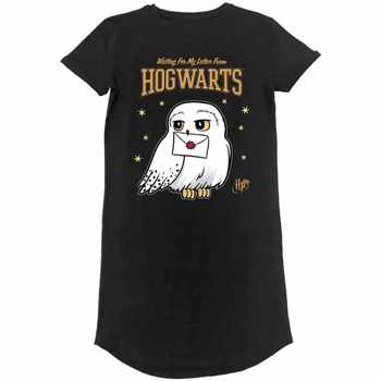 textil Dame Langærmede T-shirts Harry Potter  Sort