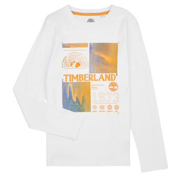 textil Dreng Langærmede T-shirts Timberland T25U29-10P-C Hvid