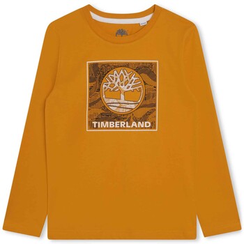textil Dreng T-shirts m. korte ærmer Timberland T25U36-575-C Gul