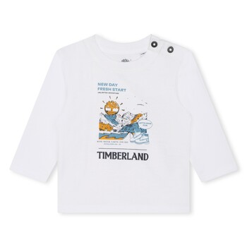 textil Dreng T-shirts m. korte ærmer Timberland T60005-10P-B Hvid