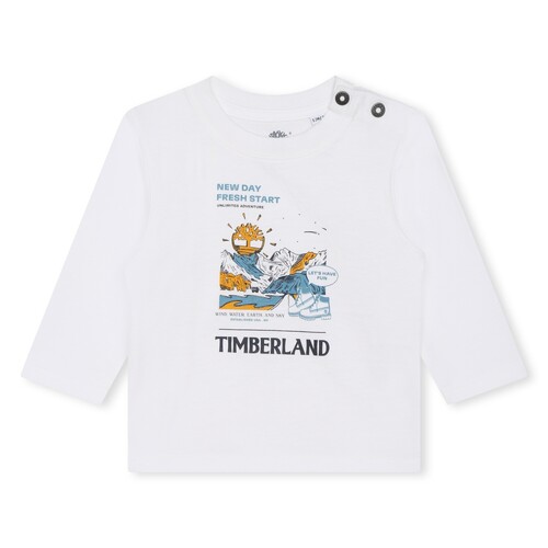 textil Dreng T-shirts m. korte ærmer Timberland T60005-10P-C Hvid