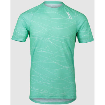 textil Herre T-shirts & poloer Poc 52842-8389 MTB  PURE TEE LINES FLUORITE GREEN Grøn