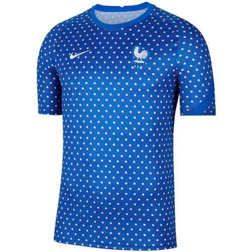 textil Herre T-shirts m. korte ærmer Nike France Prematch Training Blå