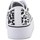 Sko Dame Lave sneakers DC Shoes Manual Platform Cheetah Print Sort, Hvid