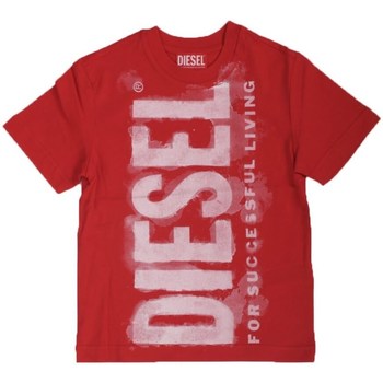 textil Dreng T-shirts m. korte ærmer Diesel J01131 Rød