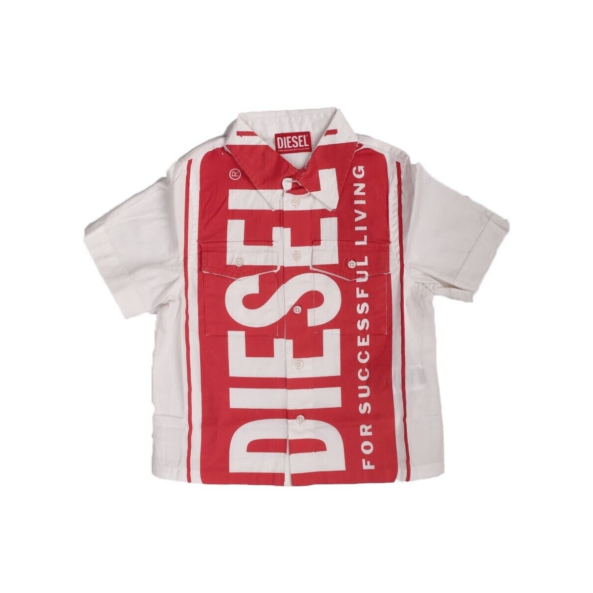 textil Dreng T-shirts m. korte ærmer Diesel J01137 Hvid