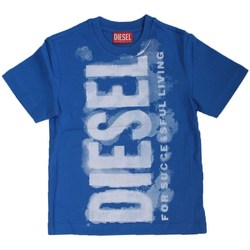 textil Dreng T-shirts m. korte ærmer Diesel J01131 Blå