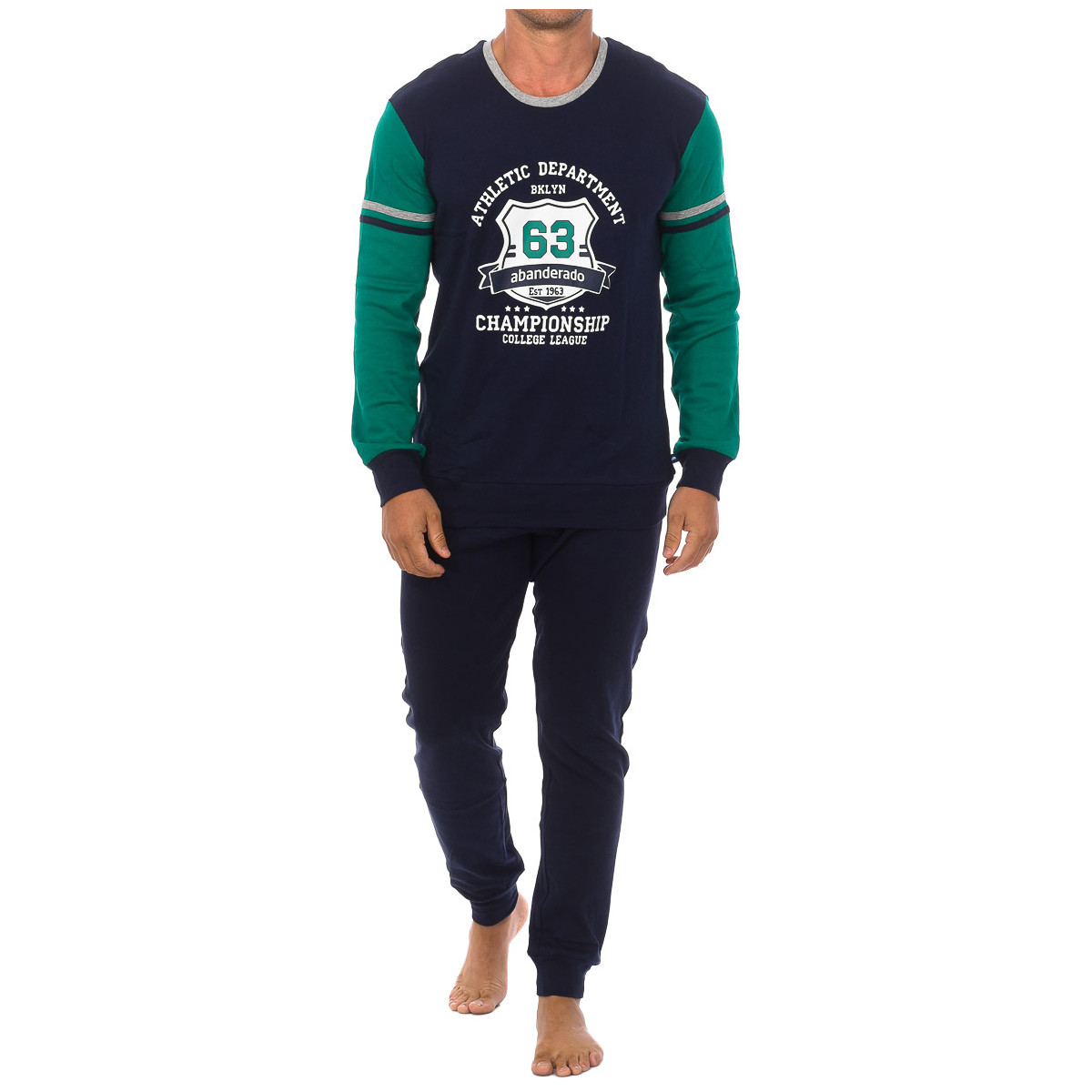 textil Herre Pyjamas / Natskjorte Abanderado A0CHH-1PQ Blå
