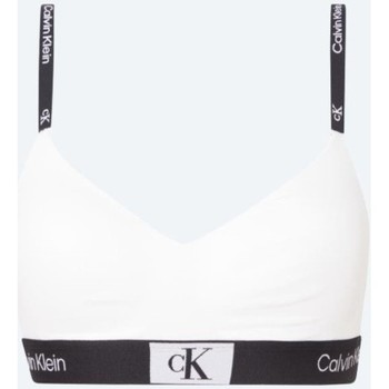 textil Dame Sports-BH Calvin Klein Jeans 000QF7218E100 LGHT LINED BRALETTE Hvid