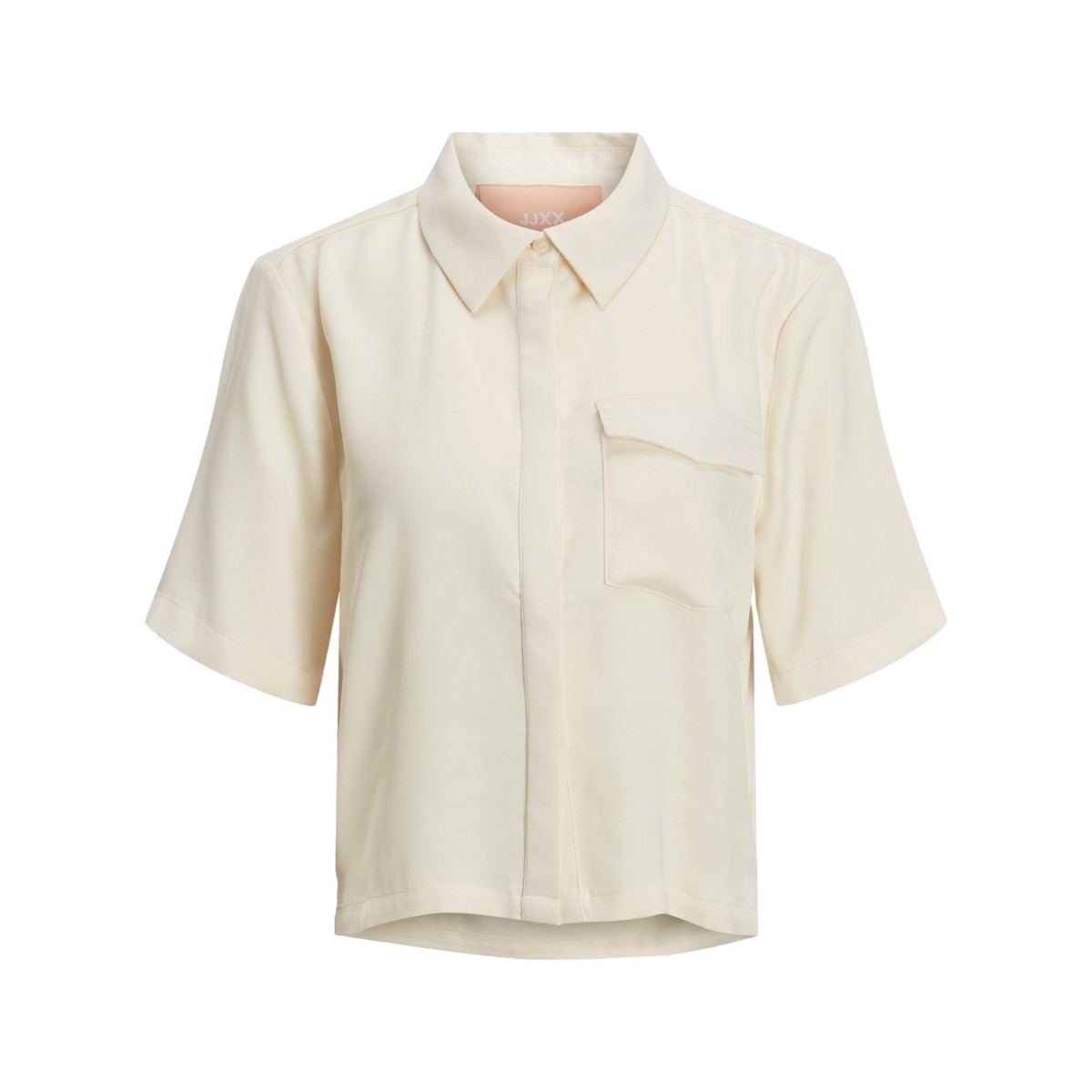 textil Dame Toppe / Bluser Jjxx Shirt Lark Short S/S - Seedpearl Hvid