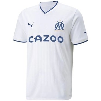 textil Herre T-shirts m. korte ærmer Puma Olympique Marsylia Hvid