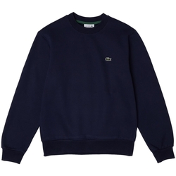 textil Herre Sweatshirts Lacoste Organic Brushed Cotton Sweatshirt - Bleu Marine Blå