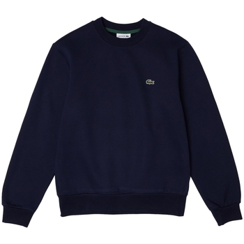 textil Herre Sweatshirts Lacoste Organic Brushed Cotton Sweatshirt - Bleu Marine Blå