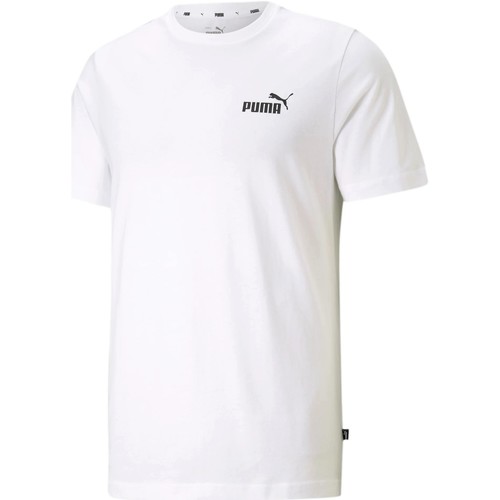 textil Herre T-shirts m. korte ærmer Puma  Hvid