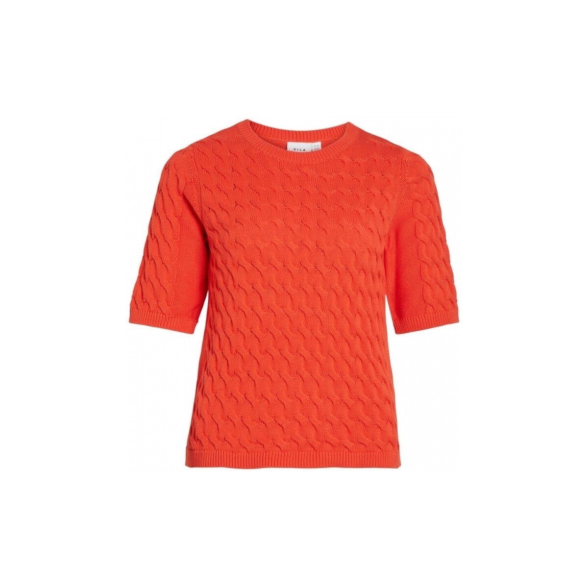 textil Dame Pullovere Vila Noos Knit Chao 2/4 - Tigerlilly Orange