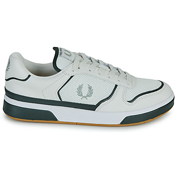 Fred Perry B300 LEATHER/MESH Hvid / Sort