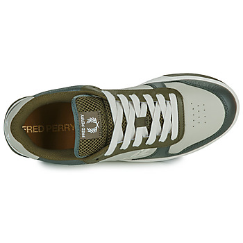 Fred Perry B300 TEXTURED LEATHER / BRANDED Beige / Sort