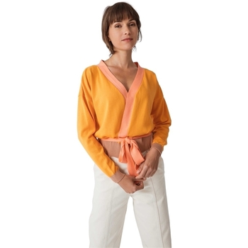 textil Dame Frakker Skfk Cardigan Alixe N3 Orange
