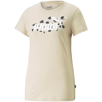 textil Dame T-shirts m. korte ærmer Puma Ess Animal Creme