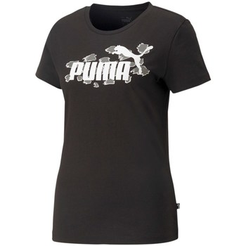textil Dame T-shirts m. korte ærmer Puma Ess Animal Sort