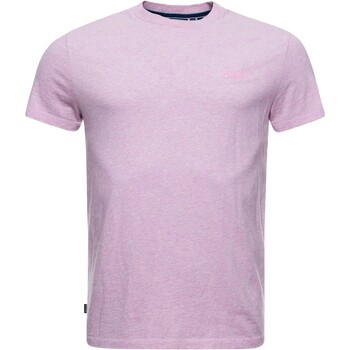 textil Herre T-shirts m. korte ærmer Superdry 235489 Pink