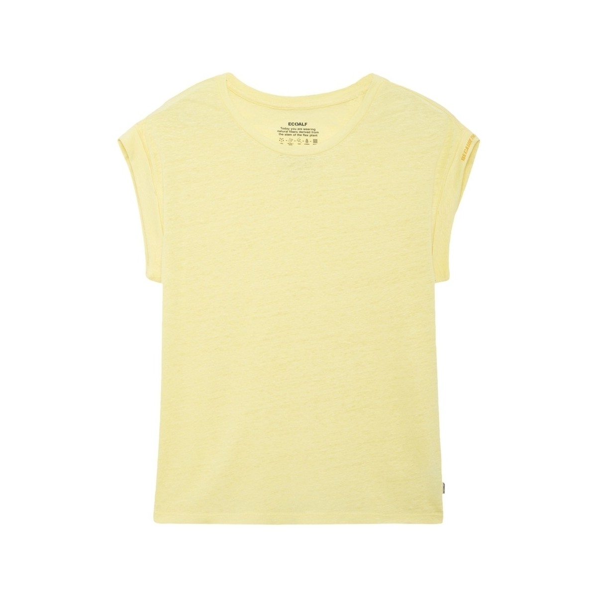 textil Dame Sweatshirts Ecoalf Aveiroalf T-Shirt - Lemonade Gul