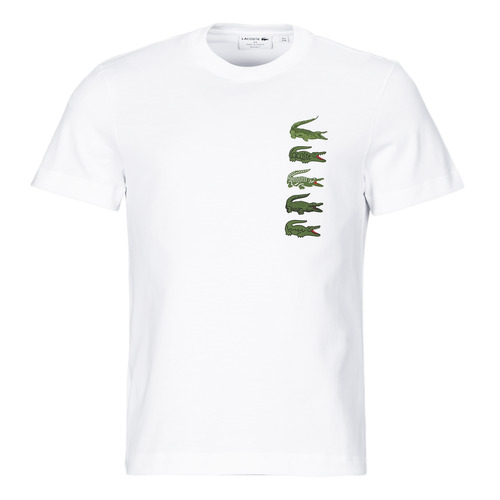 textil Herre T-shirts m. korte ærmer Lacoste TH3563-001 Hvid