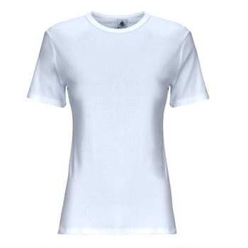 textil Dame T-shirts m. korte ærmer Petit Bateau MC POINTE COCOTTE Hvid