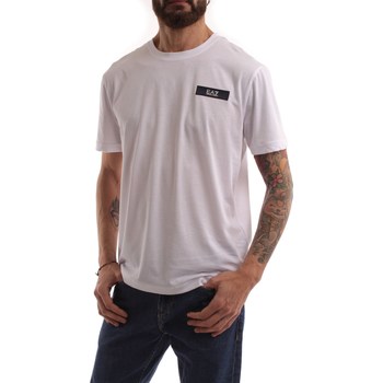 textil Herre T-shirts m. korte ærmer Emporio Armani EA7 3RPT29 Hvid
