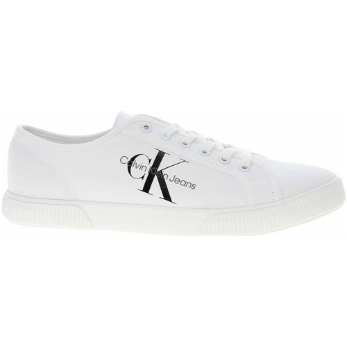 Sko Herre Lave sneakers Calvin Klein Jeans YM0YM00306YBR Hvid