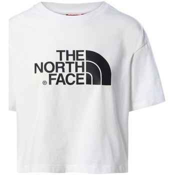 textil Dame T-shirts m. korte ærmer The North Face Cropped Easy Tee Hvid