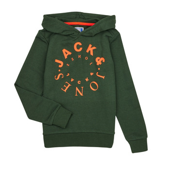 textil Dreng Sweatshirts Jack & Jones JJWARRIOR SWEAT HOOD Grøn