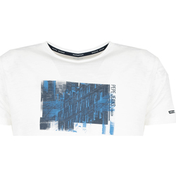 textil Herre T-shirts m. korte ærmer Pepe jeans PM508375 | Sherlock Hvid
