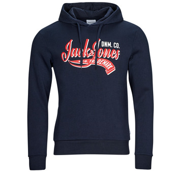 textil Herre Sweatshirts Jack & Jones JJELOGO SWEAT HOOD 2 COL 23/24 Marineblå