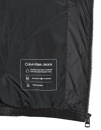 Calvin Klein Jeans BLOCKING NON-DOWN PUFFER JACKET Sort / Hvid